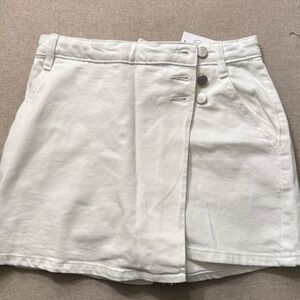 Stylish White wrap Skort